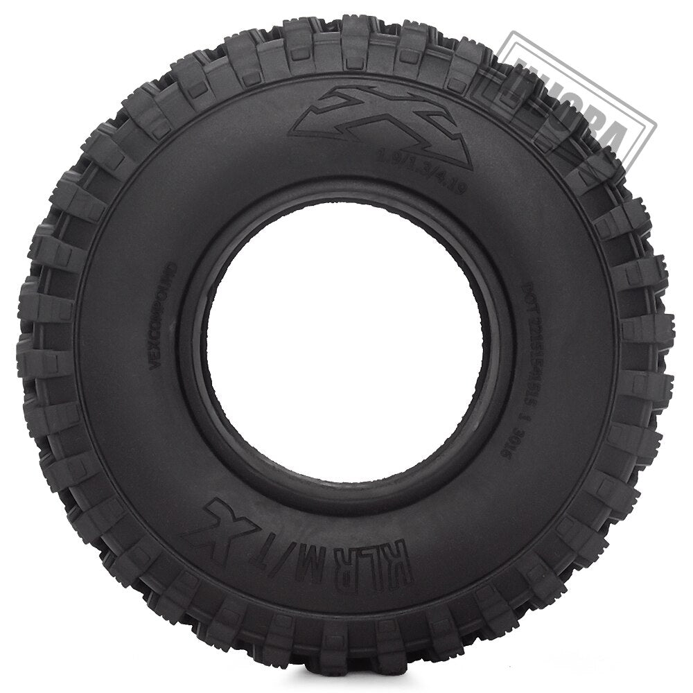 4 STUKS 1.9 "Rubber Voodoo KLR Wiel Banden 105*35mm voor 1:10 RC Crawler Axiale SCX10 D90 TF2 MST Tamiya