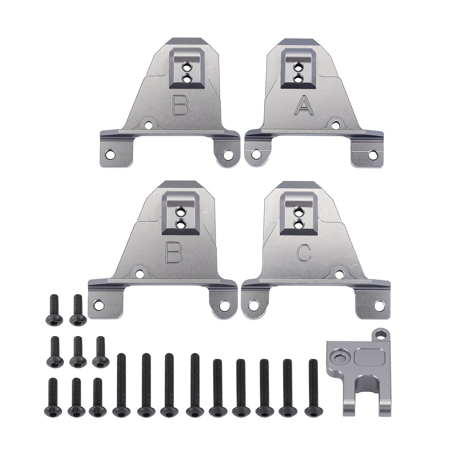 INJORA CNC In Lega di Alluminio Anteriore e Posteriore Torri Ammortizzatori Montaggio Per 1/10 RC Crawler TRX4 TRX-4 8216 Parte di Aggiornamento