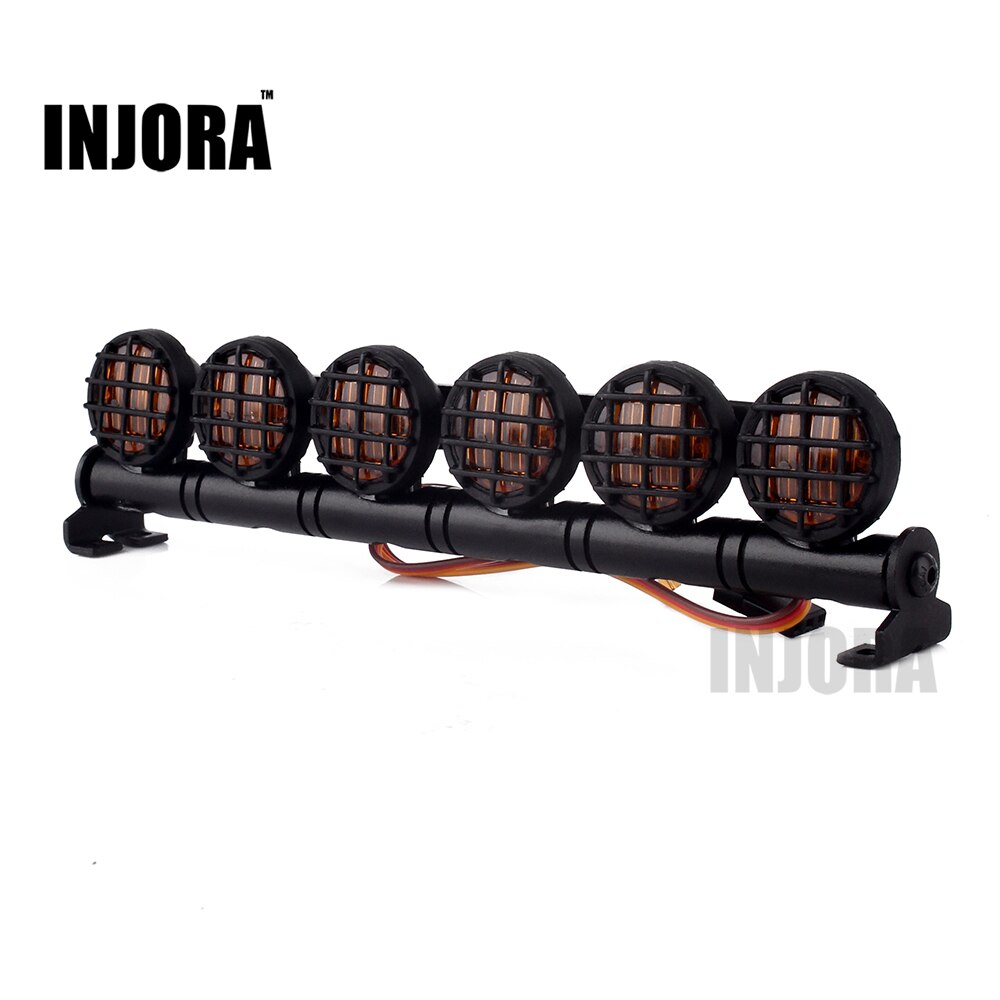 INJORA 152MM Multi-function LED Light Bar for 1/10 RC Crawler Car Axial SCX10 90046 TRX-4 Upgrade