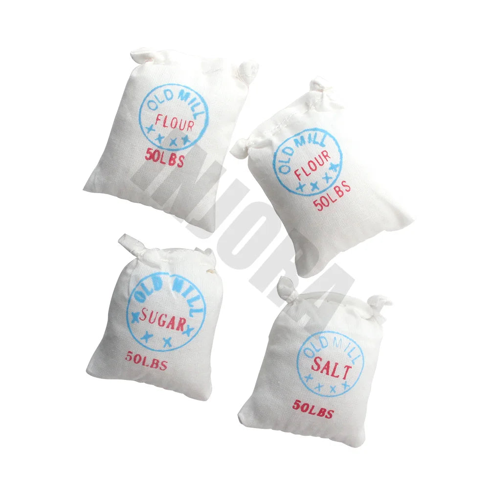 INJORA 6PCS RC Car Rice Food Bags Simulation Decoration for 1/10 RC Crawler TRX-4 Axial SCX10 90046 Tamiya CC01 D90