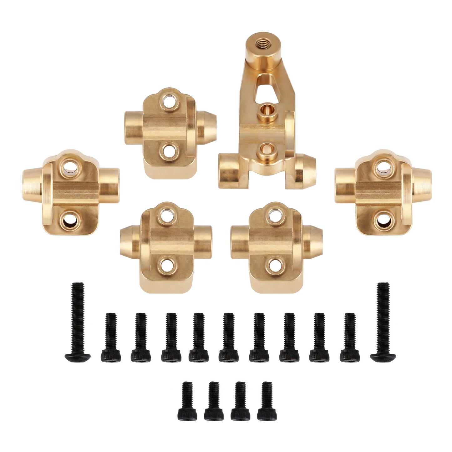 INJORA Aluminum Brass Axle Mount Set Suspension Links Stand for 1/10 RC Crawler Car TRX-4 TRX-6 8227 Upgrade Parts