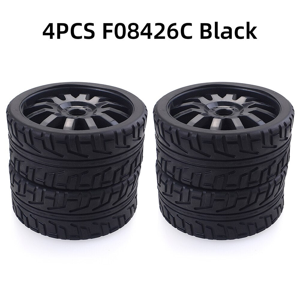 ZD Racing 100mm Rubber Tyres Wheels 17mm Hex for Redcat HSP HPI Kyosho Hobao Team Losi Carson 1/8 Buggy On-road RC Car