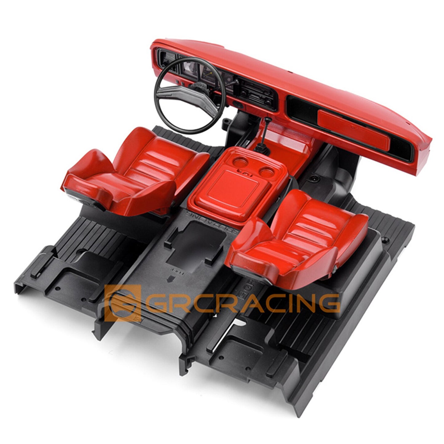 GRC RC Car Full Interior Body Shell Cab Seat Kit for 1/10 RC Crawler TRX-4 Bronco G161R