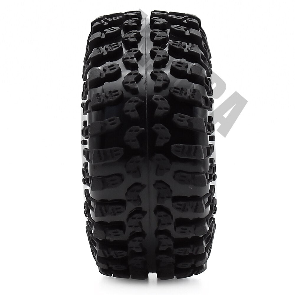 4PCS 2.2 Rubber Tyre Wheel Tires for 1:10 RC Rock Crawler Axial SCX10 RR10 Wraith 90056 90045 90031 90020 YETI