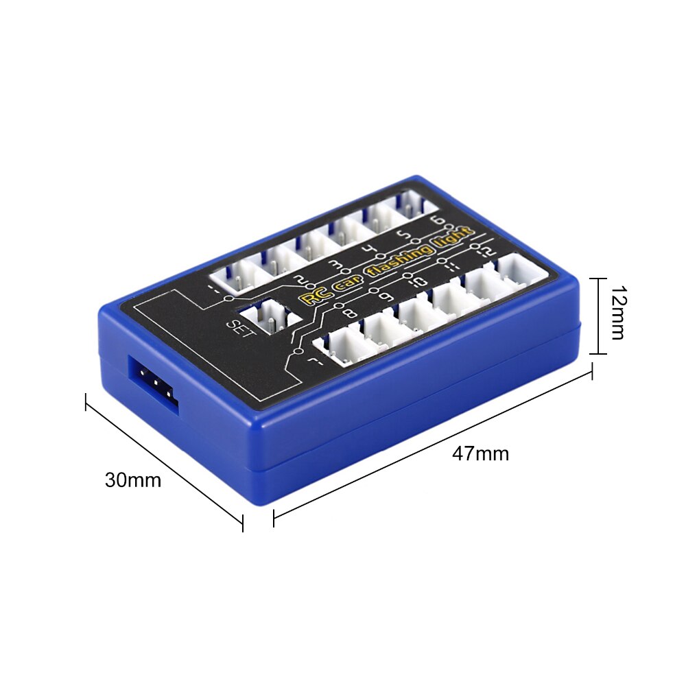 12 Ultra LED Simulatie Knipperend Helder Licht RC Model Verlichting Kit Systeem voor 1/10 1/8 RC Drift HSP TAMIYA CC01 4WD RC Auto Vrachtwagen