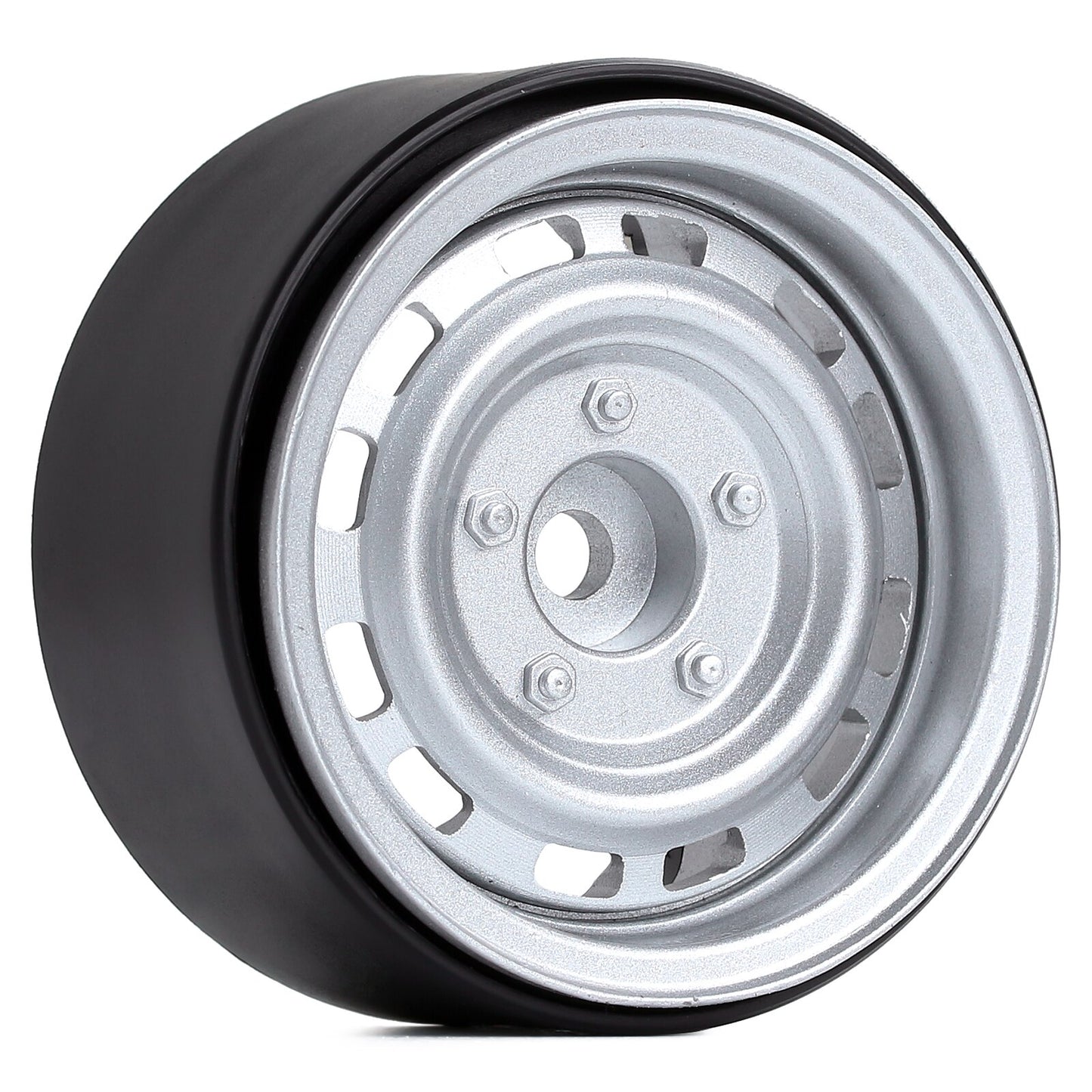 INJORA 4Pcs 1.9" Beadlock Wheel Rim Hub for 1/10 RC Crawler Car TRX-4 Redcat Gen8 Axial SCX10 90046