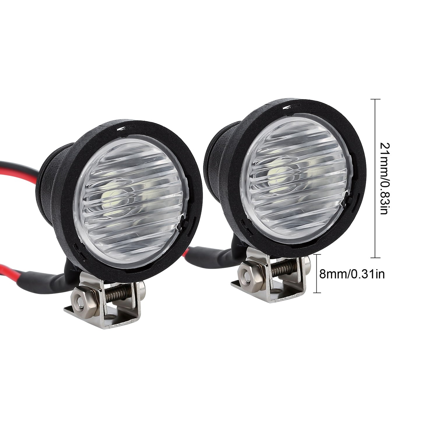 INJORA LED Lights Bright Headlights Spotlight for 1/10 RC Crawler