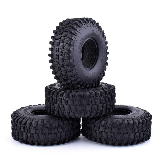 4Pcs 1.9 Inch Crawler Tires// Wheel 120mm for 1:10 RC Rock Crawler Axial SCX10 Redcat 90046 AXI03007 D90 D110 TF2 Traxxas TRX-4