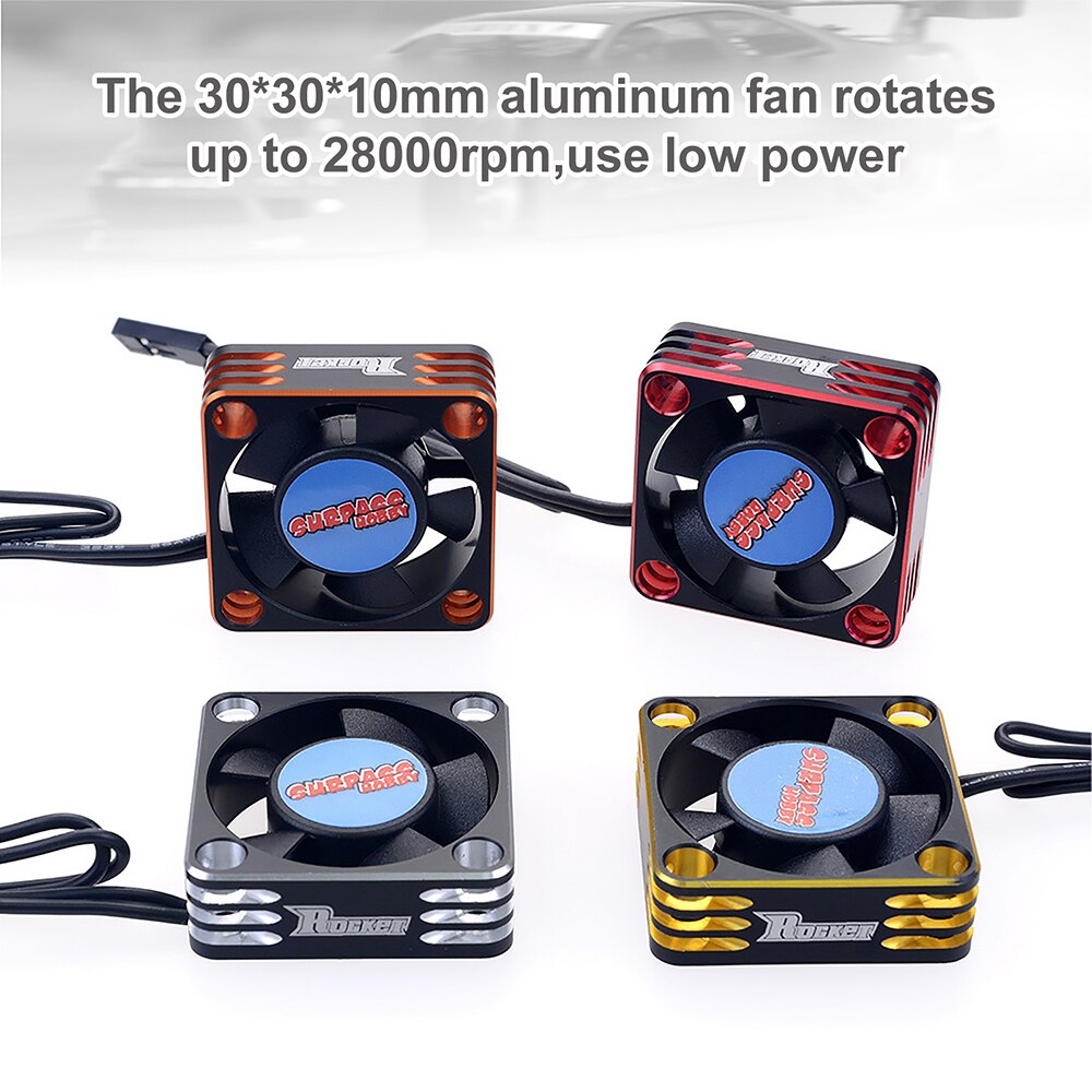 SURPASS HOBBY Metal Motor Cooling Fan 28000RPM Heat Dissipation Cooling Fan for 540 Brushless Motor Small Size Spare Parts