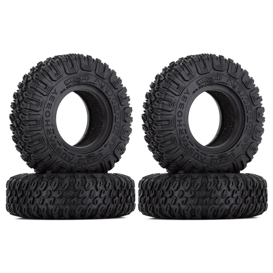 INJORA 4Pcs 85*28mm 1.55" Soft Rubber Terrain Wheel Tires for RC Crawler Car Axial AX90069 D90 TF2 Tamiya CC01 LC70 MST JIMNY