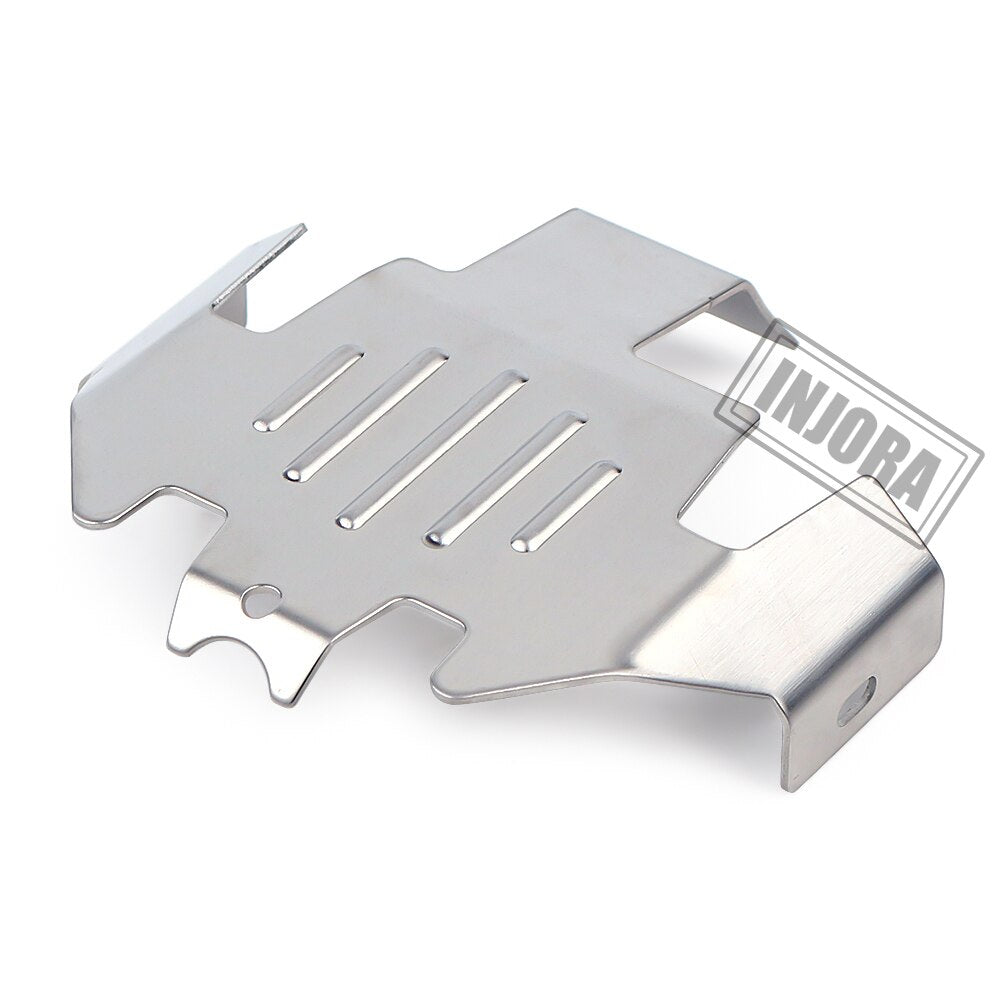 INJORA Stainless Steel Axle Protector Chassis Armor Plate for 1/10 RC Crawler TRX4 TRX-4 Upgrade Part