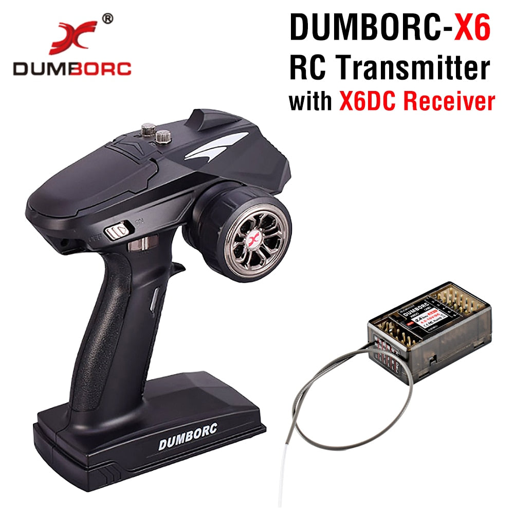 DUMBORC X4/X5/X6 RC Autoradio Controller Zender Digitale Reactie Gyroscoop 2.4GH 4/5/6 kanaals Ontvanger voor RC Auto Boot