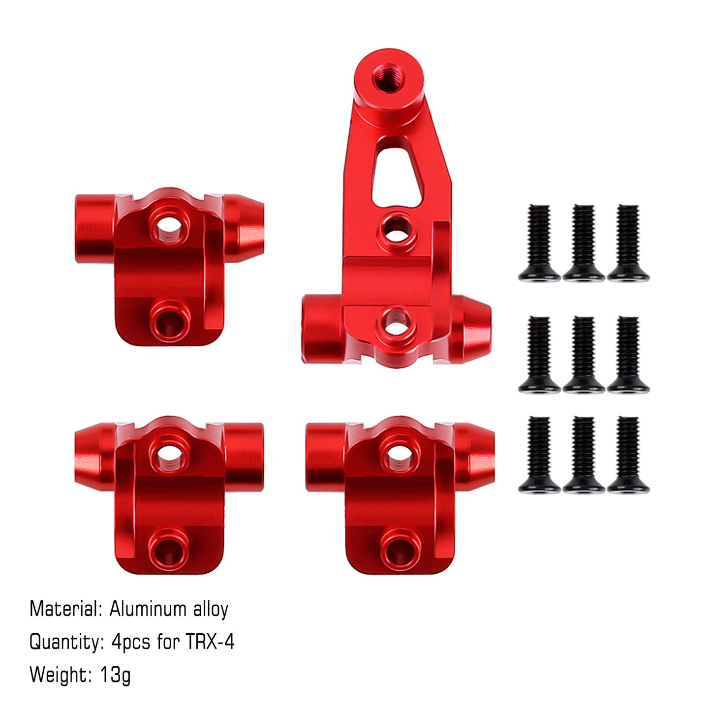 INJORA Aluminum Brass Axle Mount Set Suspension Links Stand for 1/10 RC Crawler Car TRX-4 TRX-6 8227 Upgrade Parts