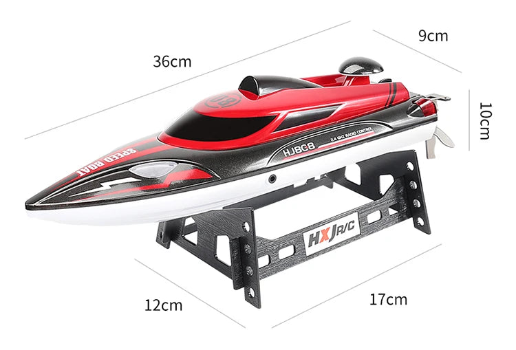 HJ808 RC Boat 2.4Ghz 25km/h High-Speed Remote Control Speed Boat