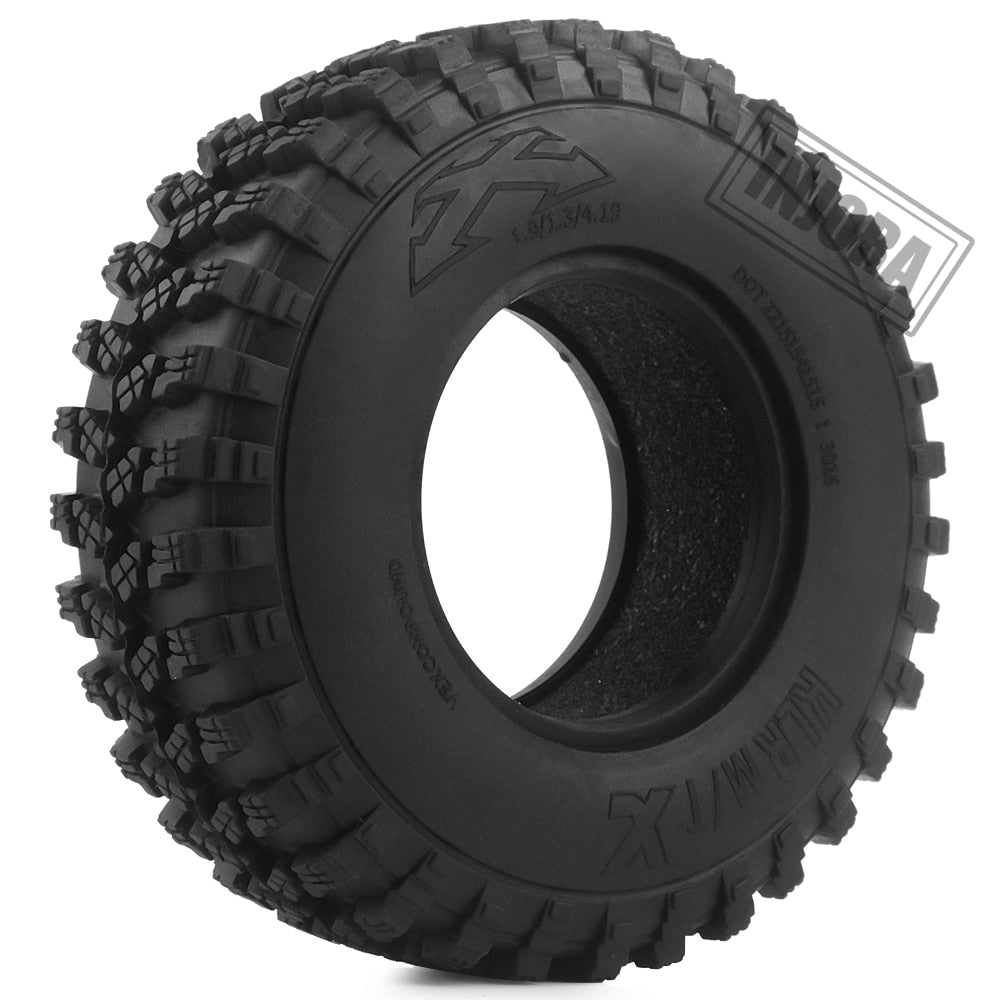 4 STUKS 1.9 "Rubber Voodoo KLR Wiel Banden 105*35mm voor 1:10 RC Crawler Axiale SCX10 D90 TF2 MST Tamiya