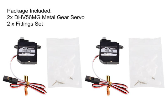 JX Servo DHV56MG Digital Coreless 1.2kg 0.10sec Metal Gear HV 5.6g DS Servo For RC Car Robot Airplane Drone RC Model DIY