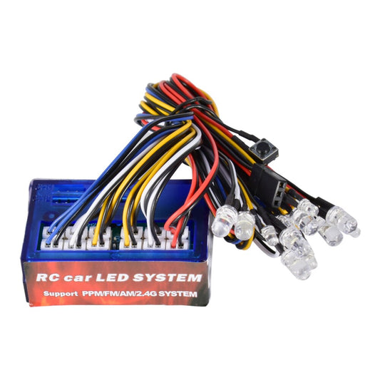Smart 12 LED Flashing Lights Control System Group for 1/10 RC Car /RC Crawler Axial SCX10 90046 D90 Tamiya HSP Traxxas