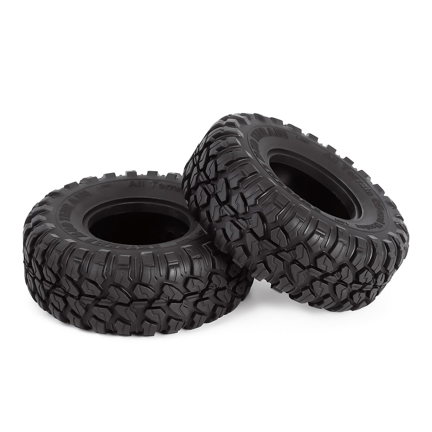 INJORA 4PCS 118*44mm 2.2" Rubber Wheel Tires for 1:10 RC Crawler Car TRX4 TRX6 Axial SCX10 90046