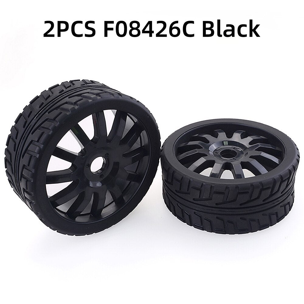 ZD Racing 100mm Rubber Tyres Wheels 17mm Hex for Redcat HSP HPI Kyosho Hobao Team Losi Carson 1/8 Buggy On-road RC Car