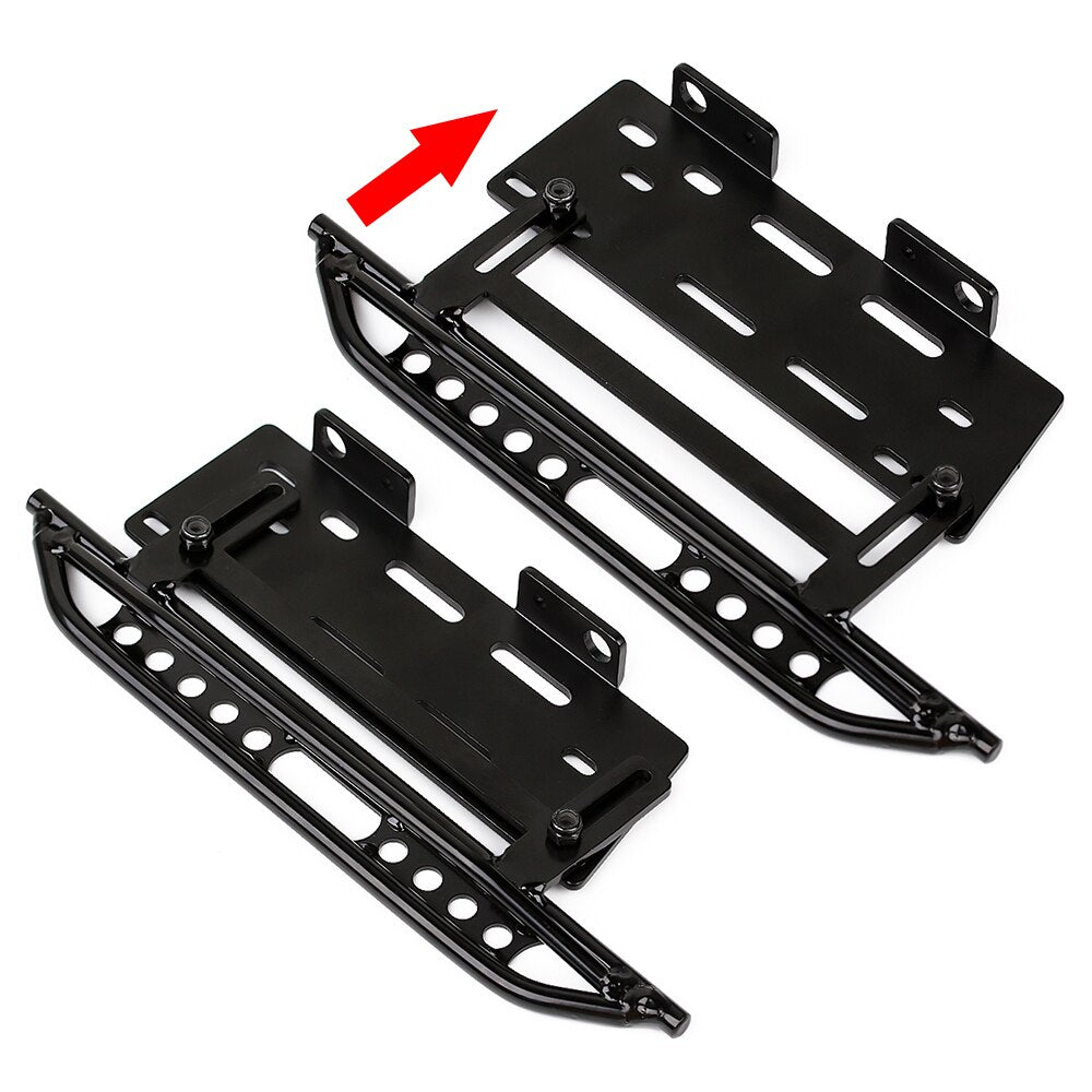 INJORA Rock Sliders Pedale in metallo Parte di aggiornamento per 1:10 RC Crawler Car Axial SCX10 SCX10 II 90046