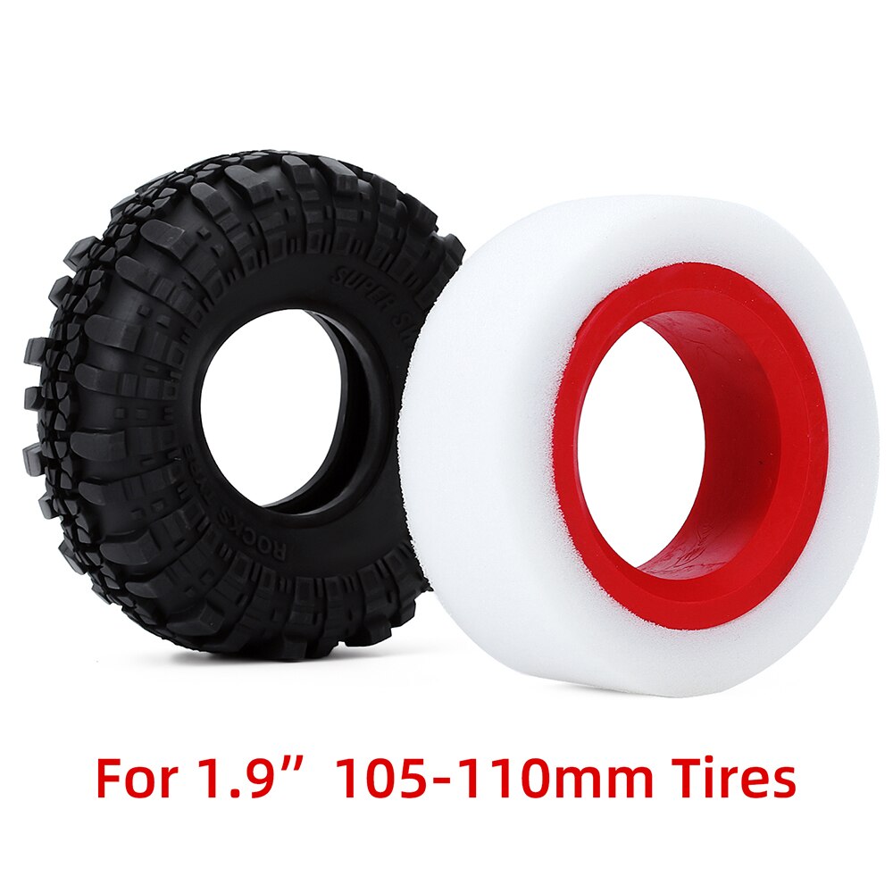 Austar Stage TPE RC Tire Foam 115-125mm 105-110mm Fit 1.9inch Wheel Tires Part for RC Crawler Axial SCX10 90046 Traxxas TRX4