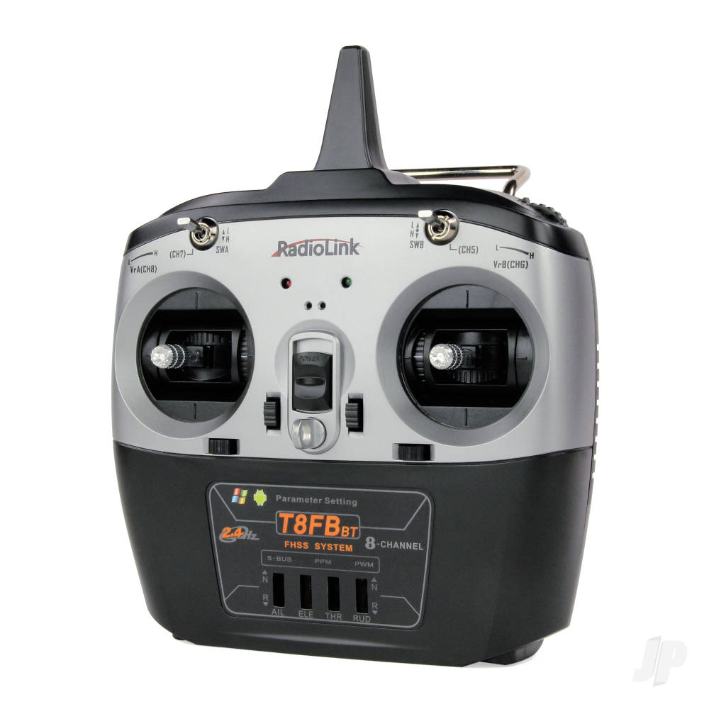 RADIOLINK T8FB 2.4GHz 8-Channel Transmitter with Bluetooth and 2x R8EF Receivers (Mode 1)  RLKT081011  (SHADOW STOCK)