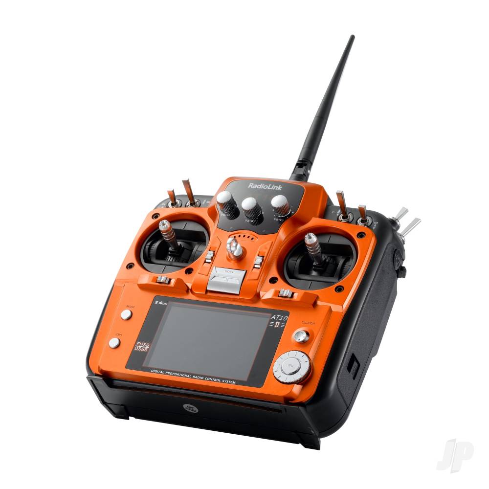 RADIOLINK AT10II 2.4GHz 12-Channel Transmitter with Receiver (Orange) (Mode 1)  RLKT121007  (shadow stock)