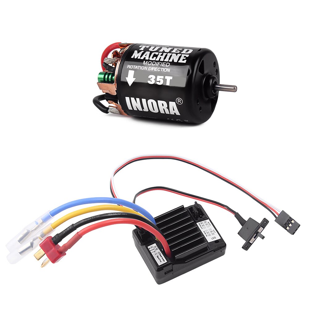 INJORA RC Auto 35/45/55T Brushed Motor Waterdicht ESC Speed ​​Controller voor 1:10 RC Crawler SCX10 AXI03007 90046 TRX4 D90