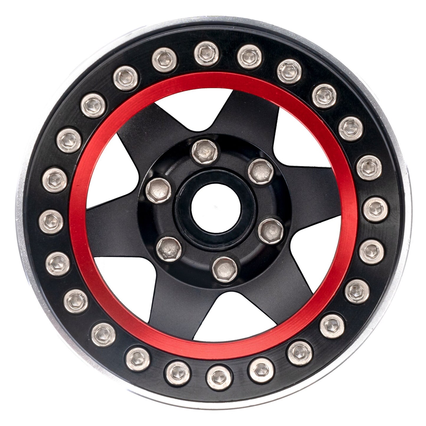 INJORA 4PCS 1.9 Beadlock Wheel Rim Hub CNC Aluminum for 1/10 RC Crawler Car Axial SCX10 90046 AXI03007 TRX4 VS4-10 Gen8 MST CFX