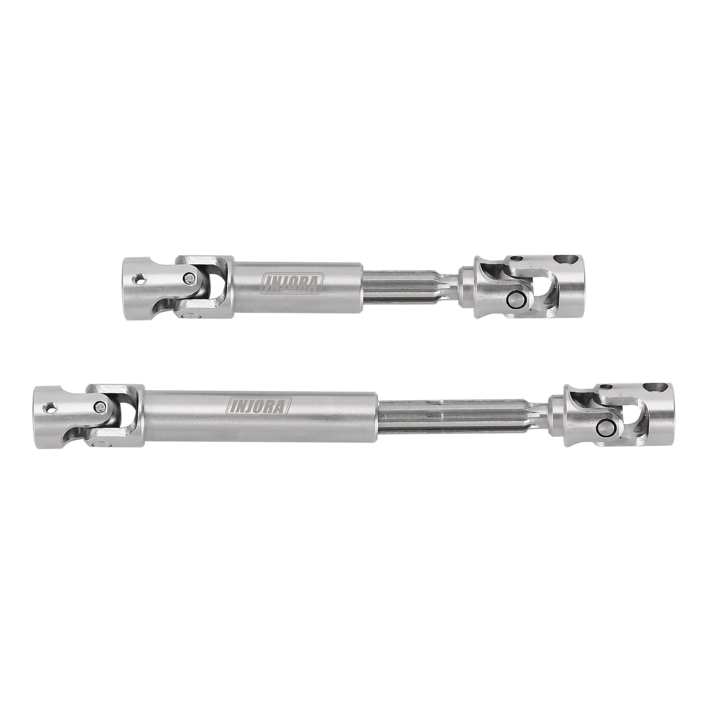 INJORA Stainless Steel Center Drive Shafts for 1/18 RC Crawler TRX4M Upgrade (4M-18)