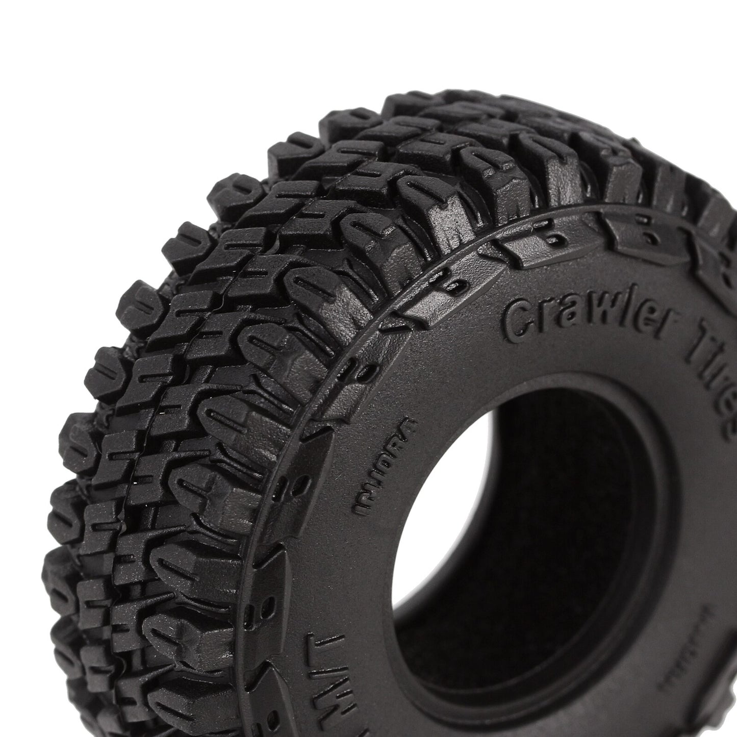 INJORA 1.0" Soft Rubber Mud Terrain Wheel Tires for 1/18 1/24 RC Crawler Car Axial SCX24 Gladiator AX24 Upgrade Part (T1002)