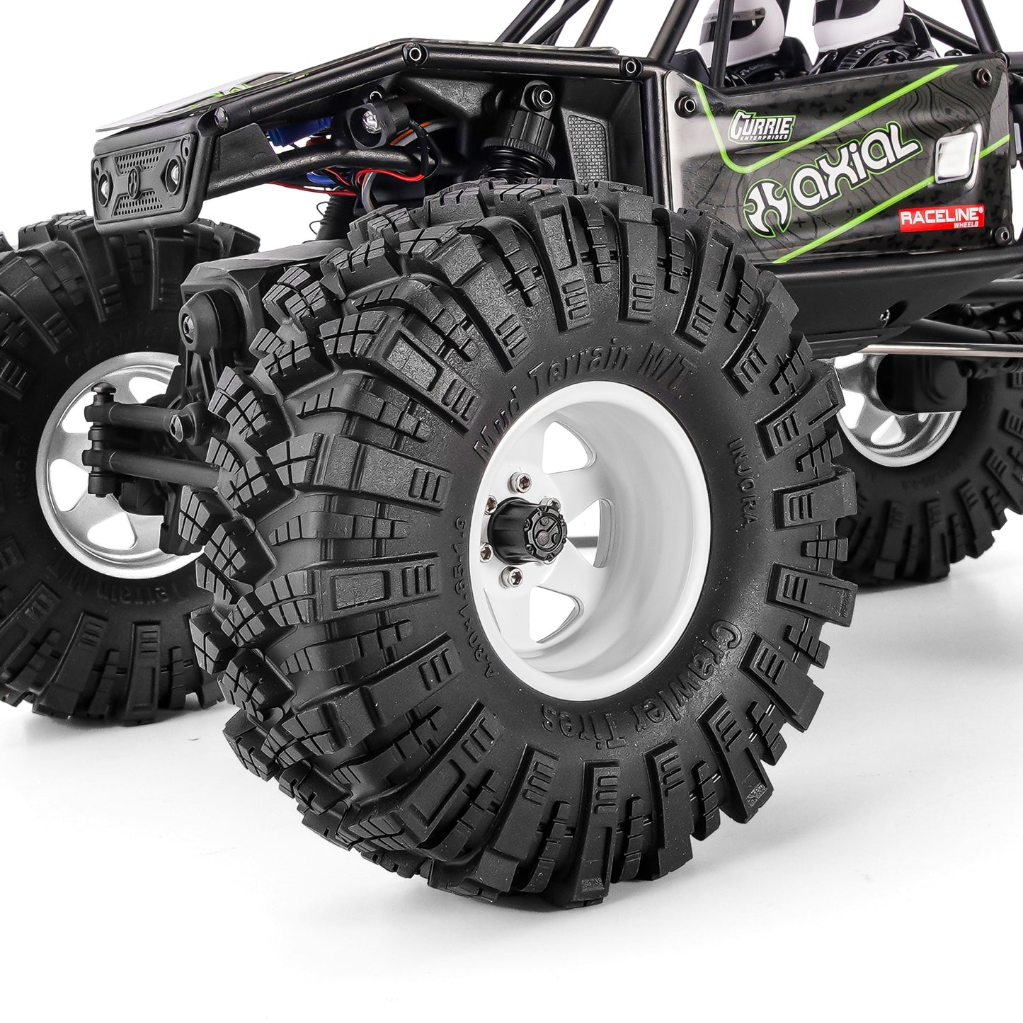 INJORA 122*42MM Modder Terrein 1.9 "Wiel Banden voor 1/10 RC Crawler Auto Axiale SCX10 Capra UTB18 TRX4 Redcat Gen8 VS4-10 (T1912)