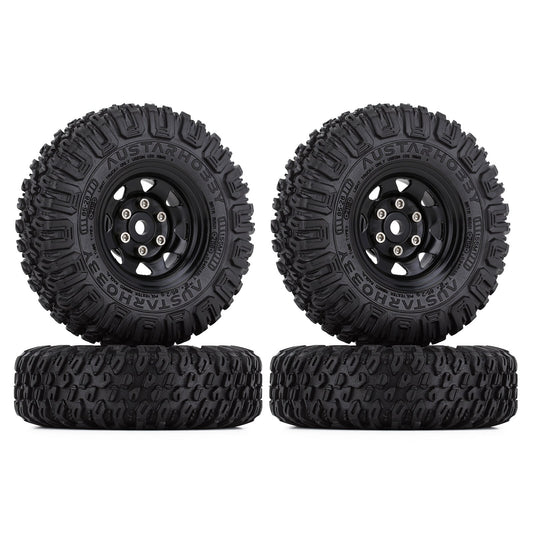 INJORA 85*28MM 1.55 "Beadlock Velg Band Set voor RC Crawler Auto Axiale 90069 D90 TF2 Tamiya CC01 LC70 MST JIMNY