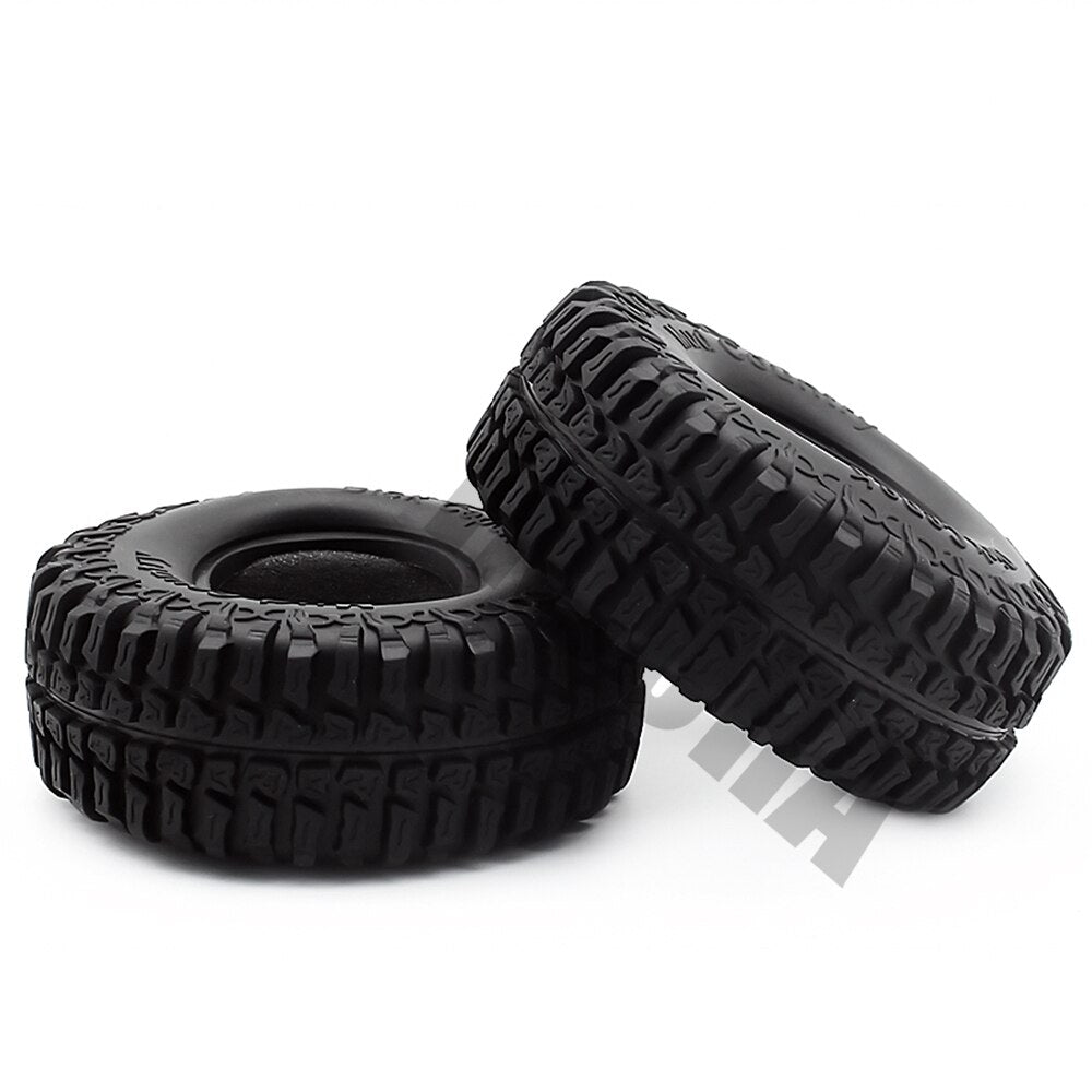 4PCS 100MM 1.9 "Pneumatici in gomma/Pneumatici delle ruote per 1:10 RC Rock Crawler Axial SCX10 90046 90047 AXI03007 Tamiya CC01 D90 D110 TF2