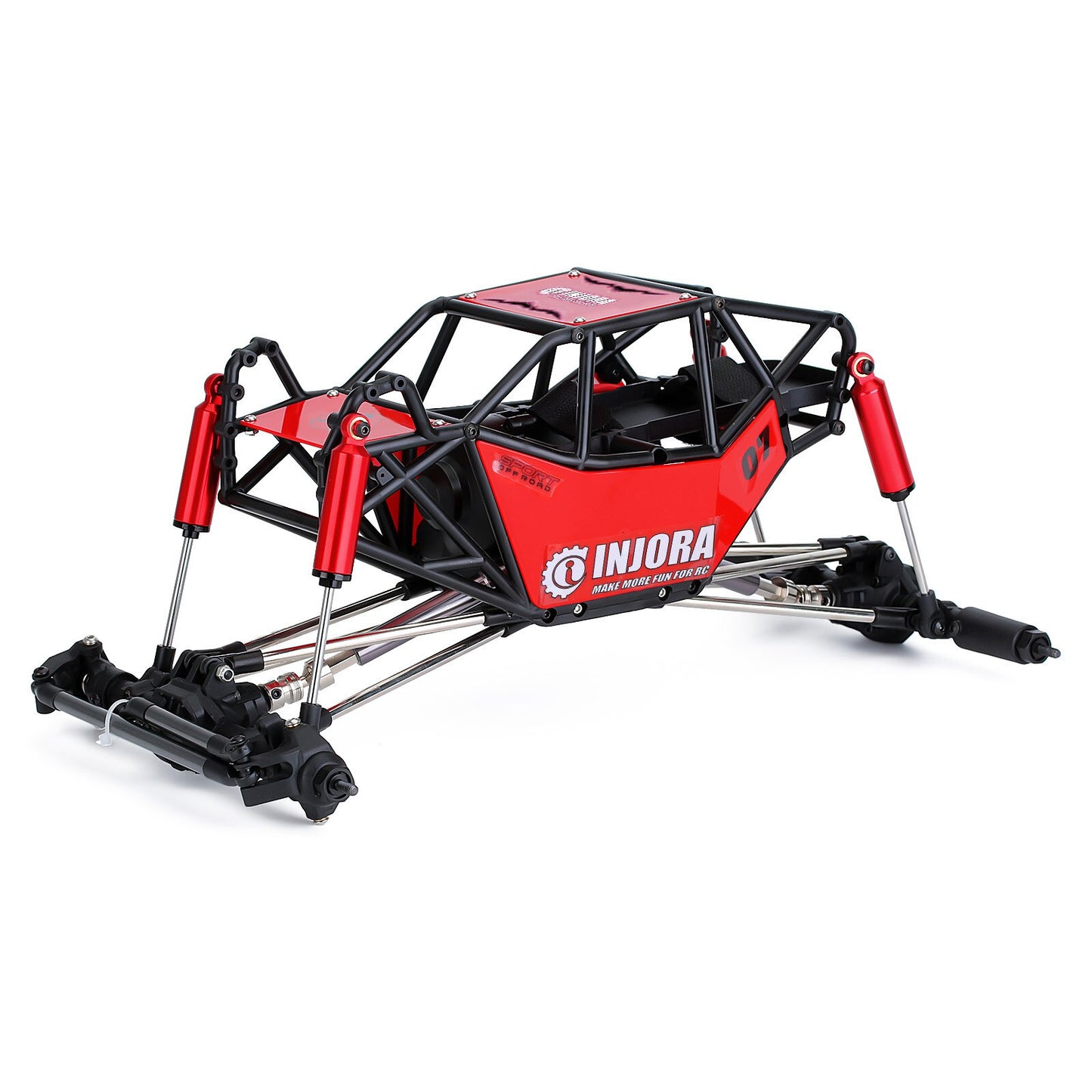 INJORA Nylon Rock Buggy Roll Cage Body Shell Chassis for 1/10 RC Crawler Car Axial SCX10 & SCX10 II 90046 DIY Parts