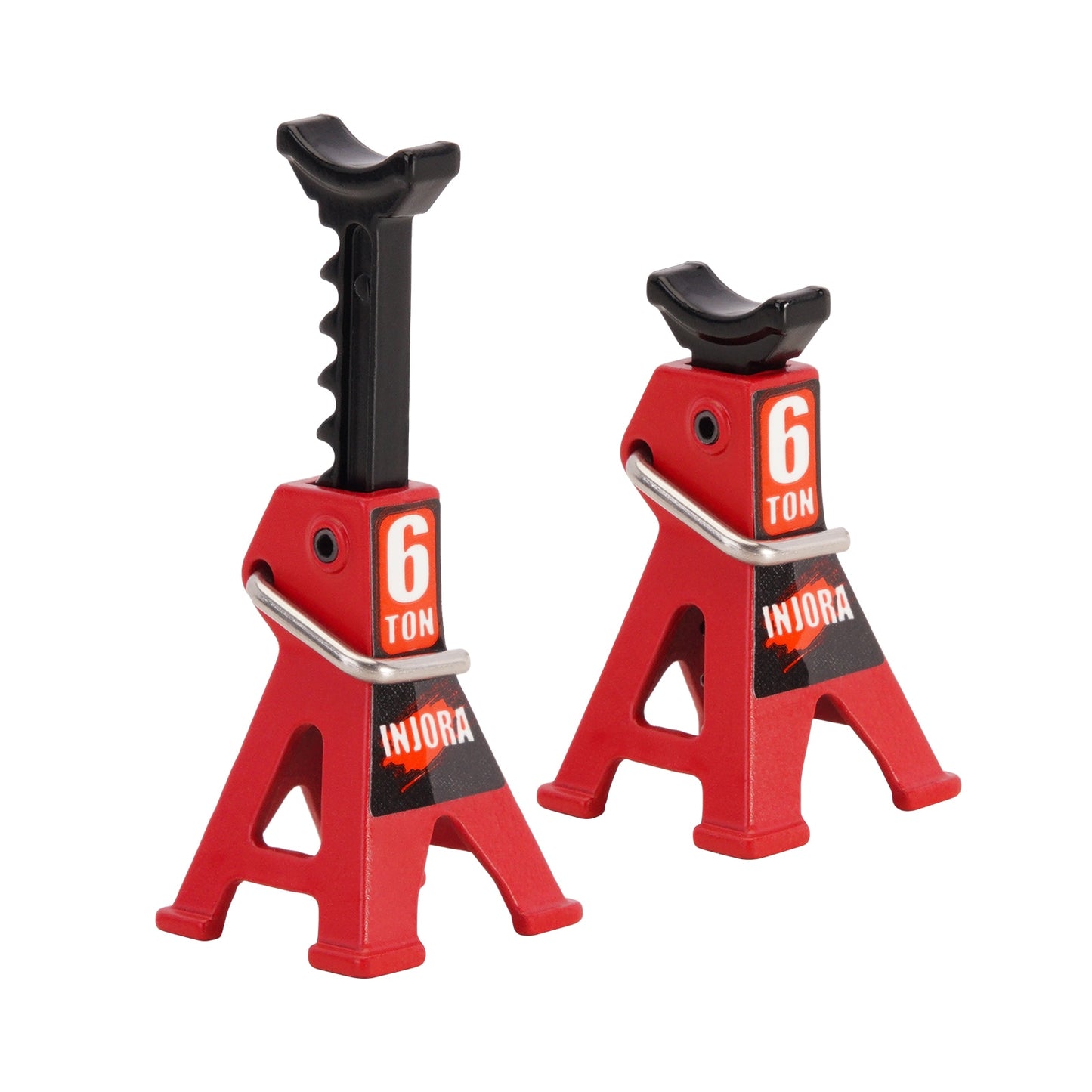 INJORA Metal Adjustable Mini Jack Stands