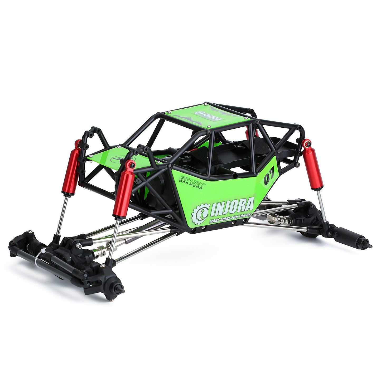 INJORA Nylon Rock Buggy Roll Cage Body Shell Chassis for 1/10 RC Crawler Car Axial SCX10 & SCX10 II 90046 DIY Parts