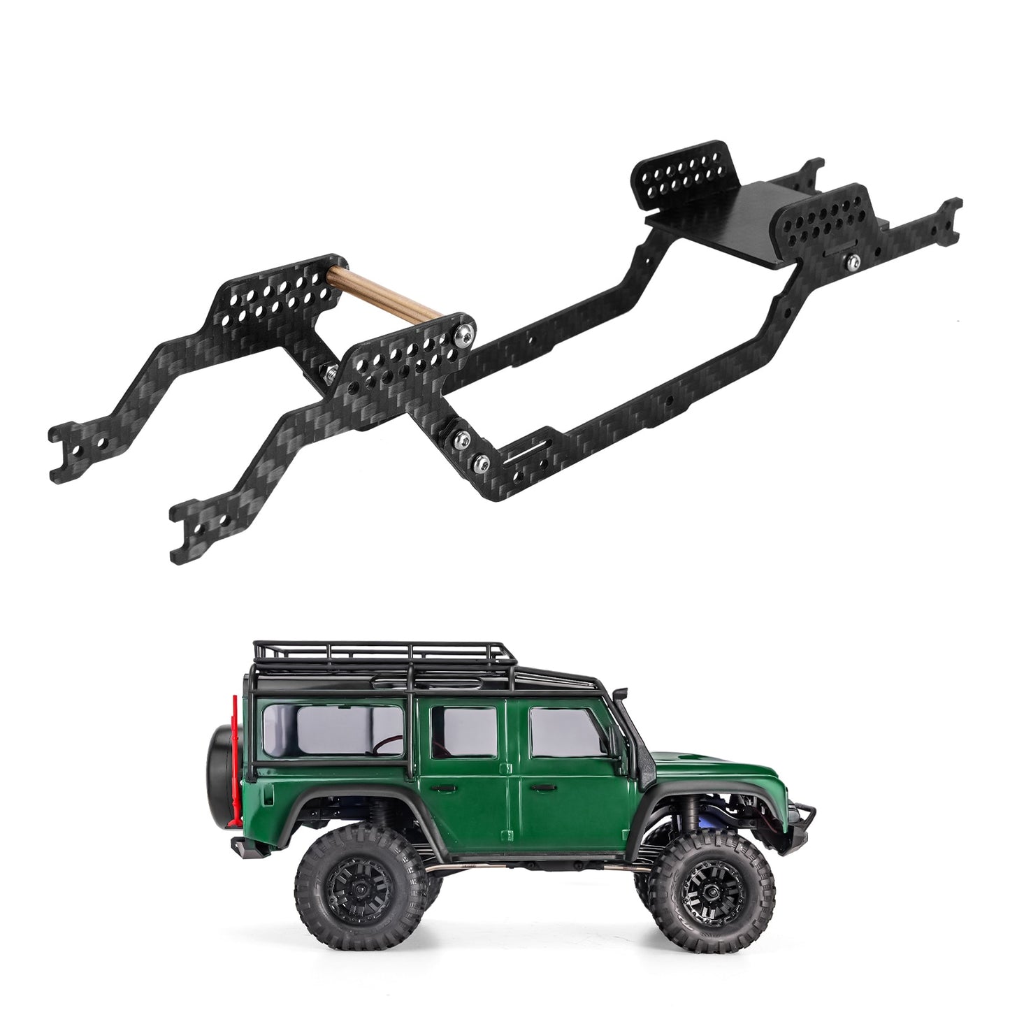 INJORA LCG Carbon Fiber Chassis Kit Frame Girder