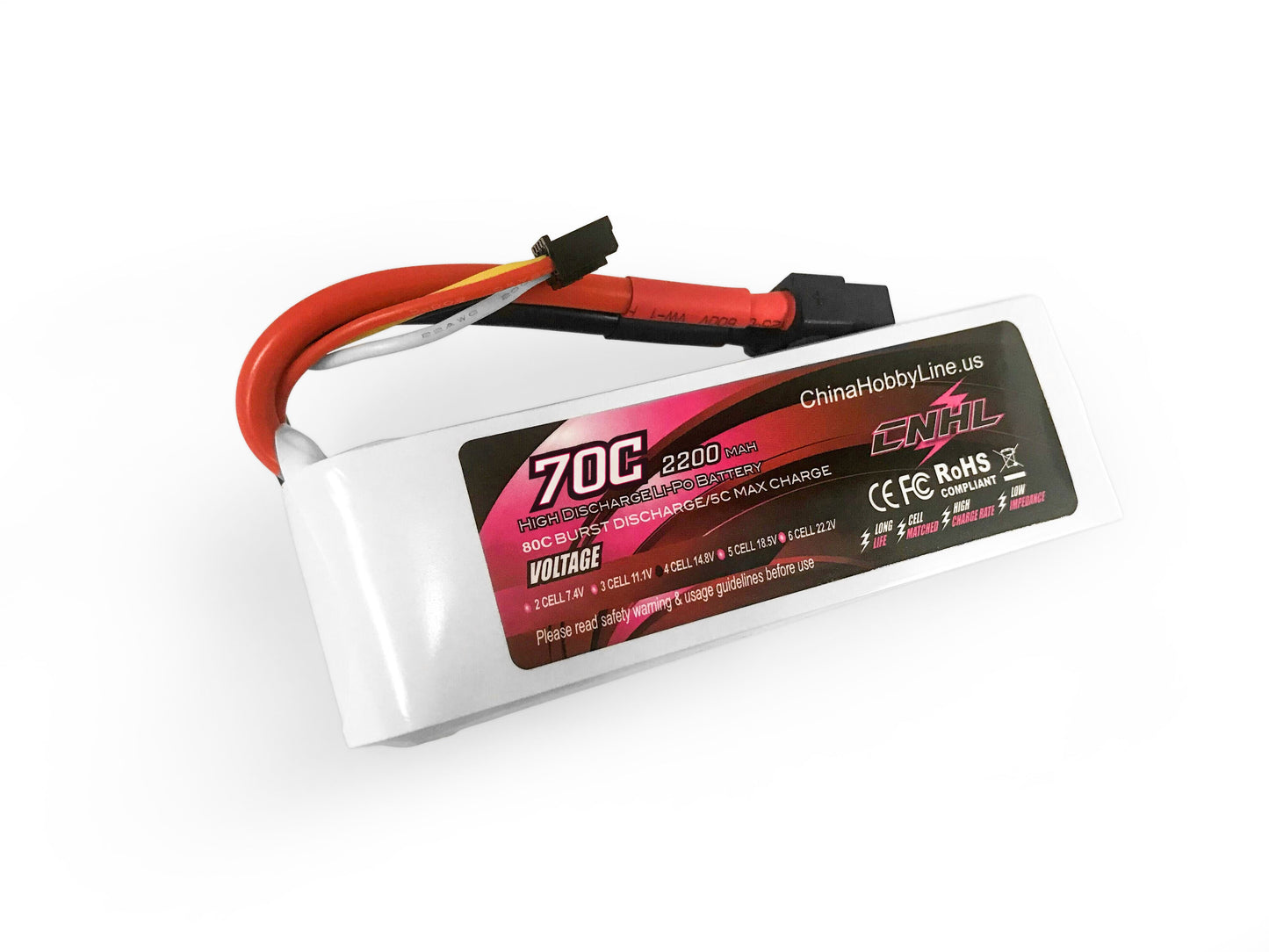 CNHL 3s 11.1v 2200mAh 70c Lipo Batterij Met XT60 Plug Voor Rc Drift Auto Vliegtuig Boot onderdelen Accessoires 1/2pcs