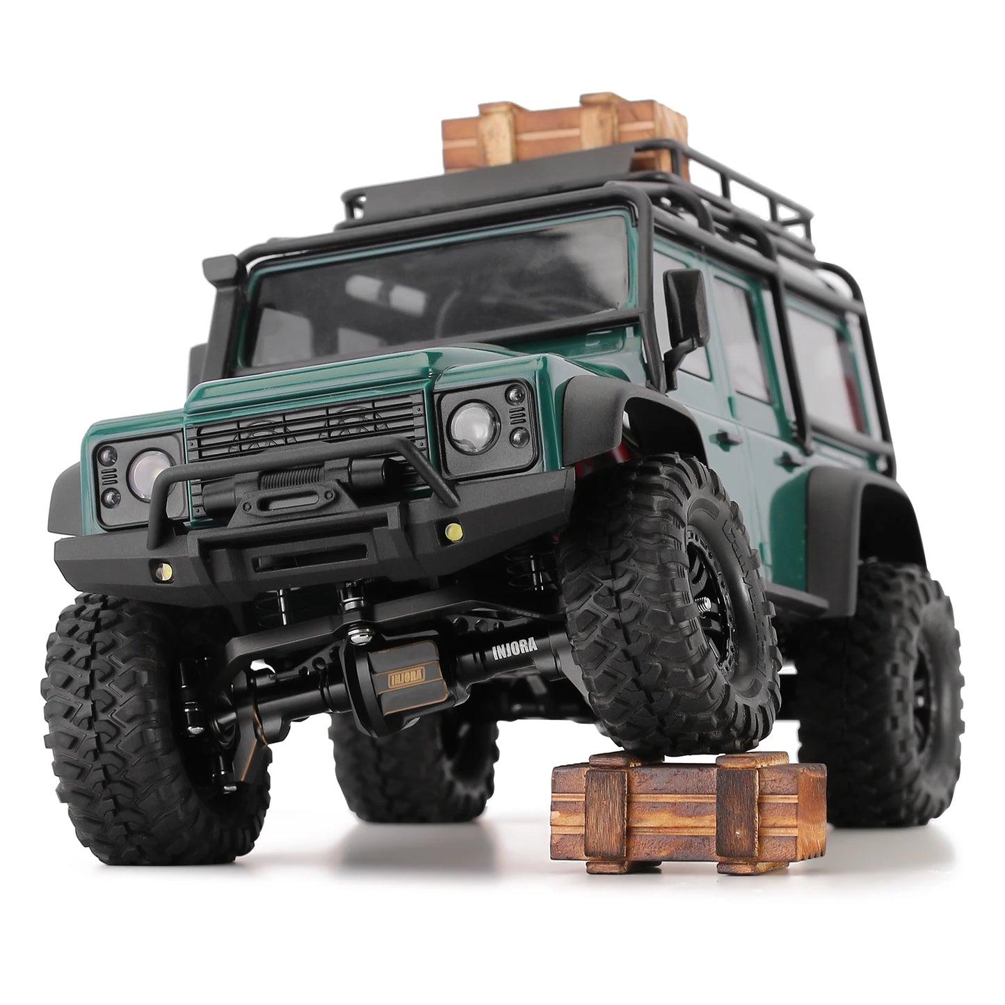 INJORA Wooden Box Decoration for 1/18 1/24 RC Crawler Car TRX4M SCX24 FCX24 Enduro24