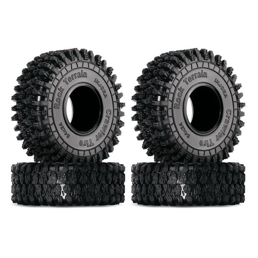 INJORA Super Soft Sticky 1.0 Crawler Tires 64*24mm for 1/18 1/24 RC Crawler Car Axial SCX24 FMS FCX24 AX24 Upgrade (T1011)