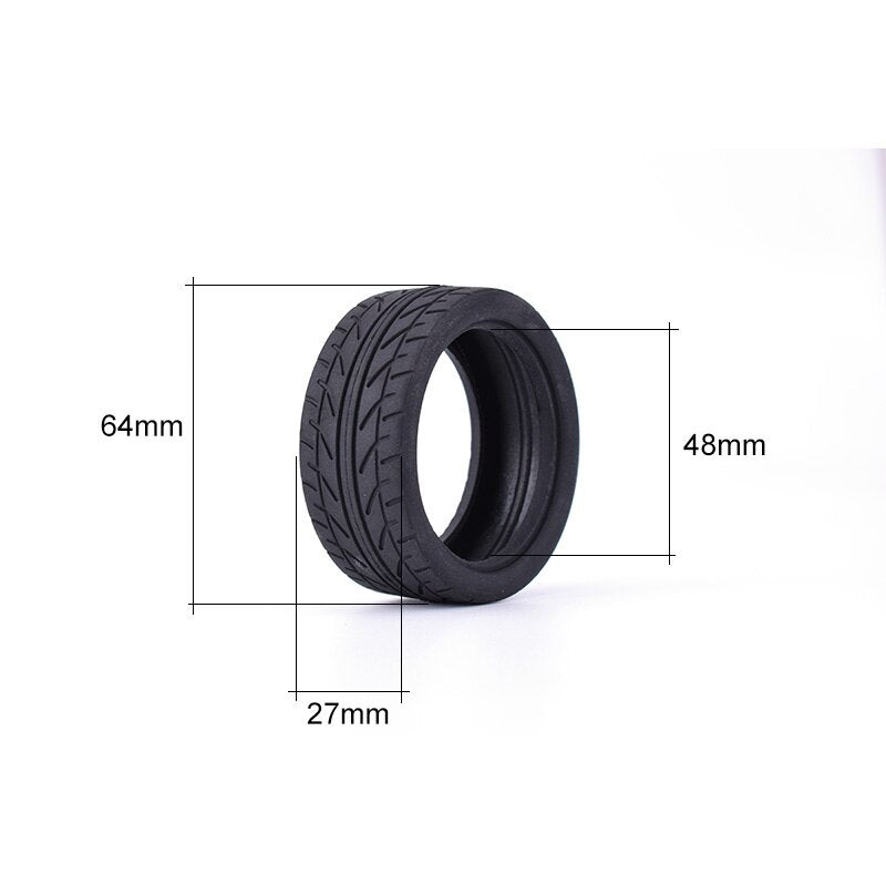 4Pcs AUSTAR 26mm Speed Drift Rubber Tires For RC 1/10 TAMIYA HPI HSP Kyosho 94123/94122/94103 RC On-Road Racing Car Tires parts