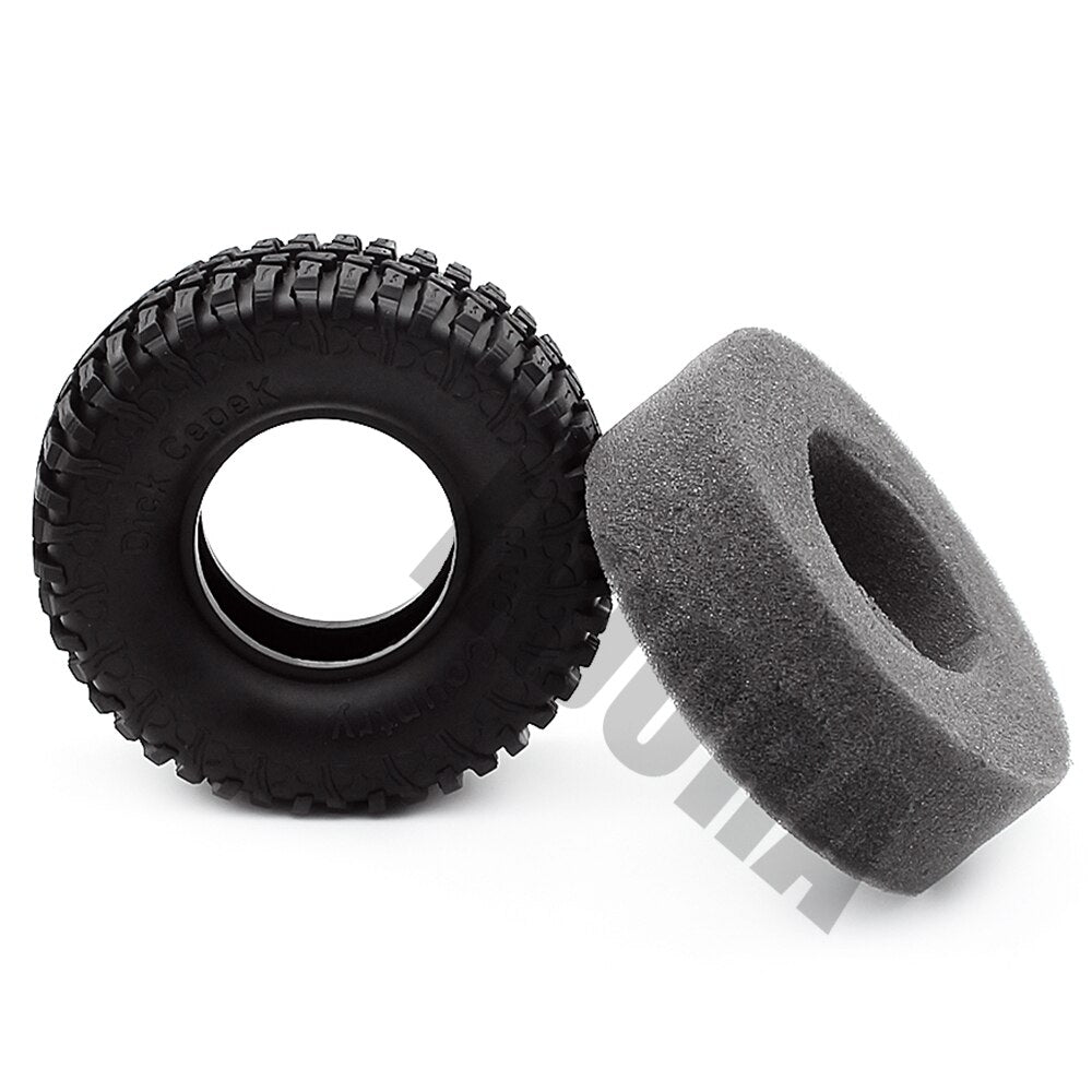 4PCS 100MM 1.9 "Pneumatici in gomma/Pneumatici delle ruote per 1:10 RC Rock Crawler Axial SCX10 90046 90047 AXI03007 Tamiya CC01 D90 D110 TF2