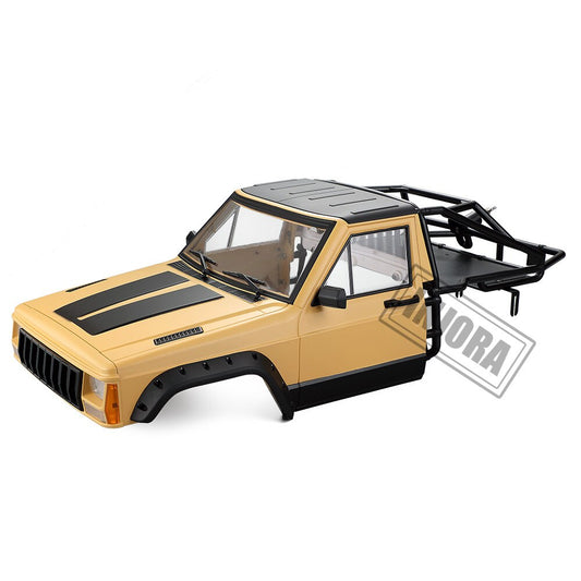 INJORA RC Auto Cherokee Body Cab &amp; Back-Half Kooi voor 1/10 RC Crawler TRX4 Axiale SCX10 90046