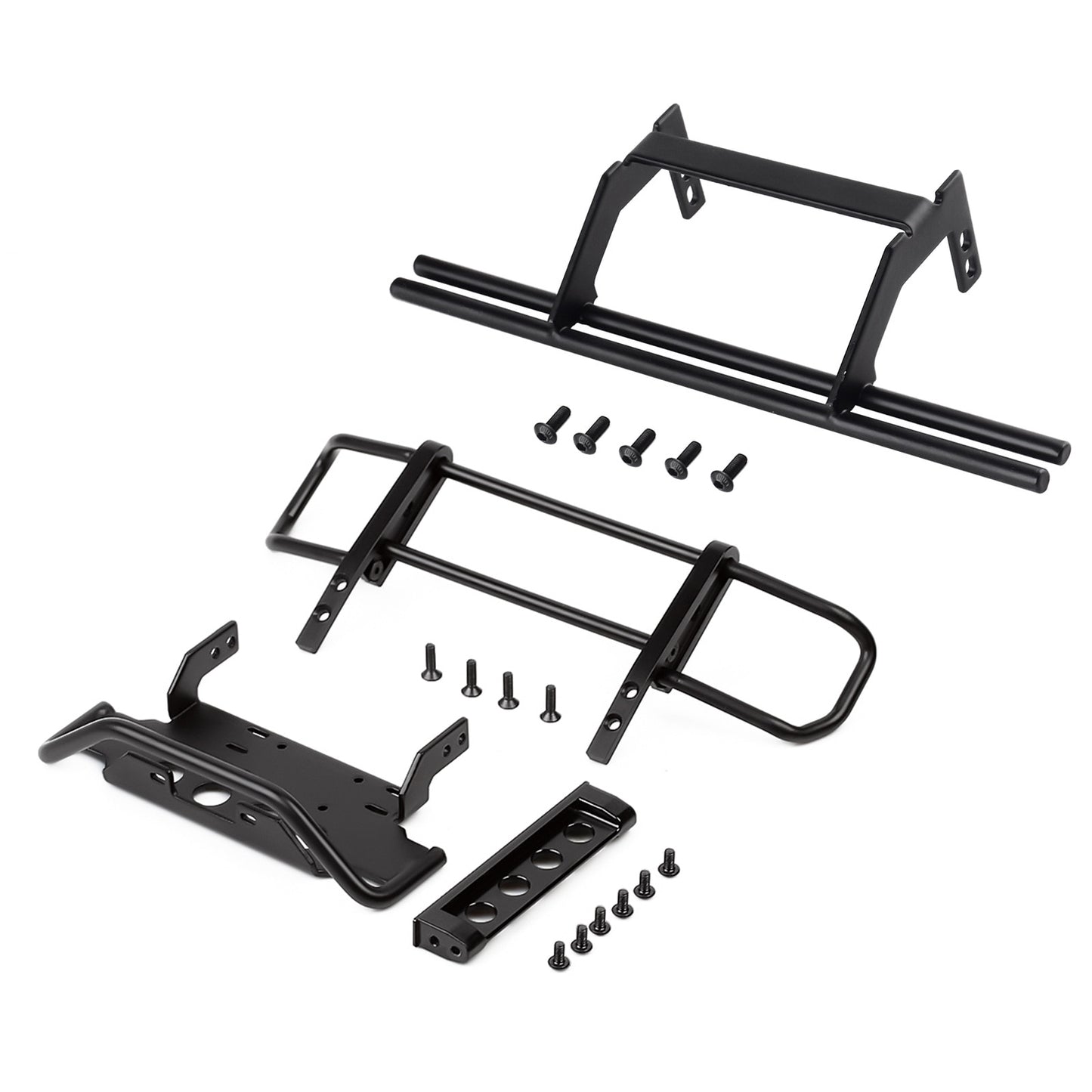 INJORA RC Auto Anteriore In Metallo Paraurti Posteriore per 1:10 RC Crawler TRX4 G500 TRX6 G63 6X6 Parti di Aggiornamento