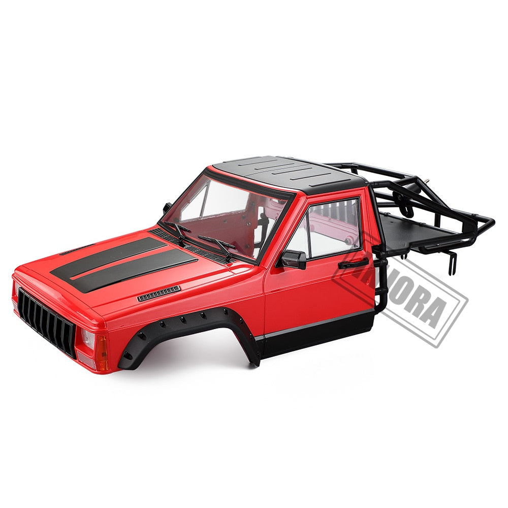 INJORA RC Car Cherokee Body Cab e Mezza Gabbia Posteriore per 1/10 RC Crawler TRX4 Axial SCX10 90046