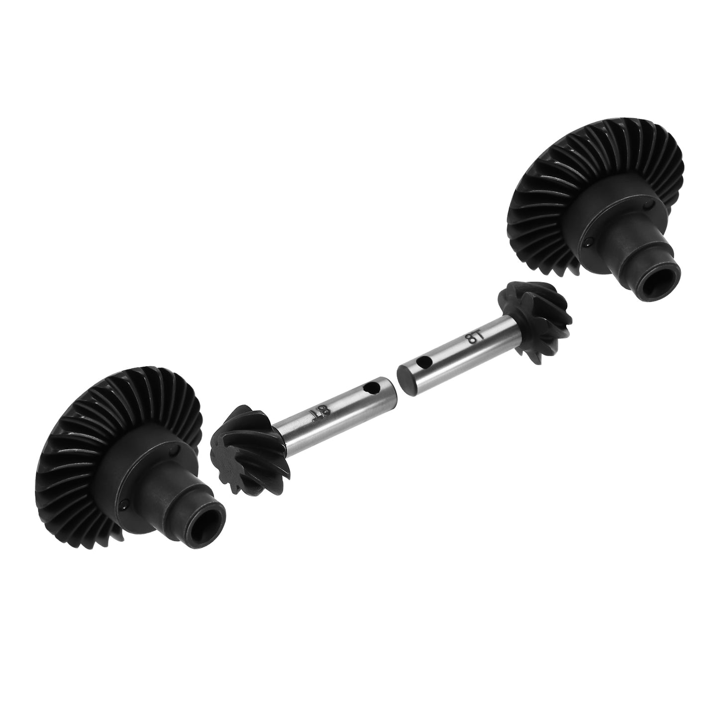 INJORA Overdrive Underdrive Steel Helical Axle Gears For 1/10 RC Crawler SCX10 II 90046 SCX10 III UTB10 Capra SCX10 Pro