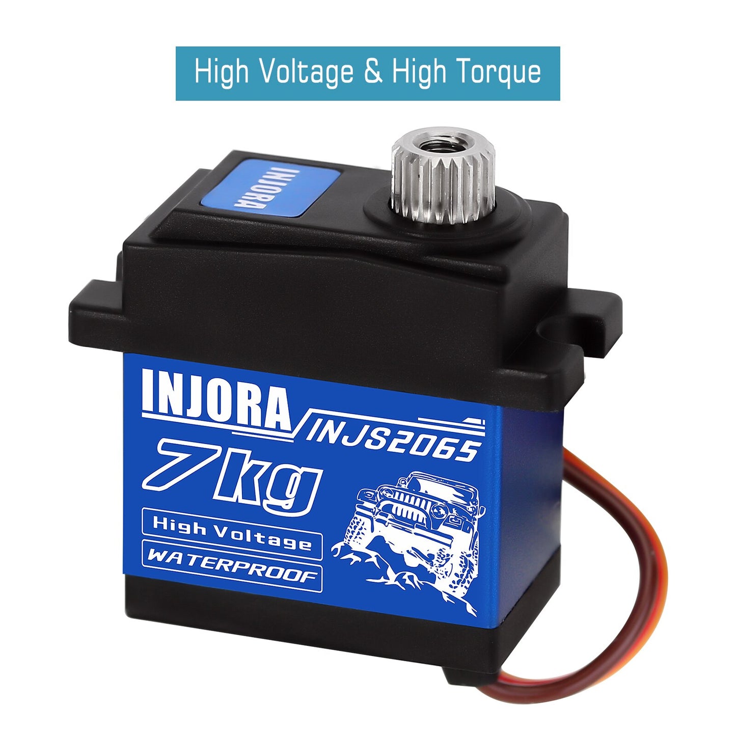 INJORA INJS2065 7KG 2065 Digital Servo Waterproof High Voltage Sub Micro Servo For 1/10 RC Crawler Car SCX10 III TRX4 TRX6