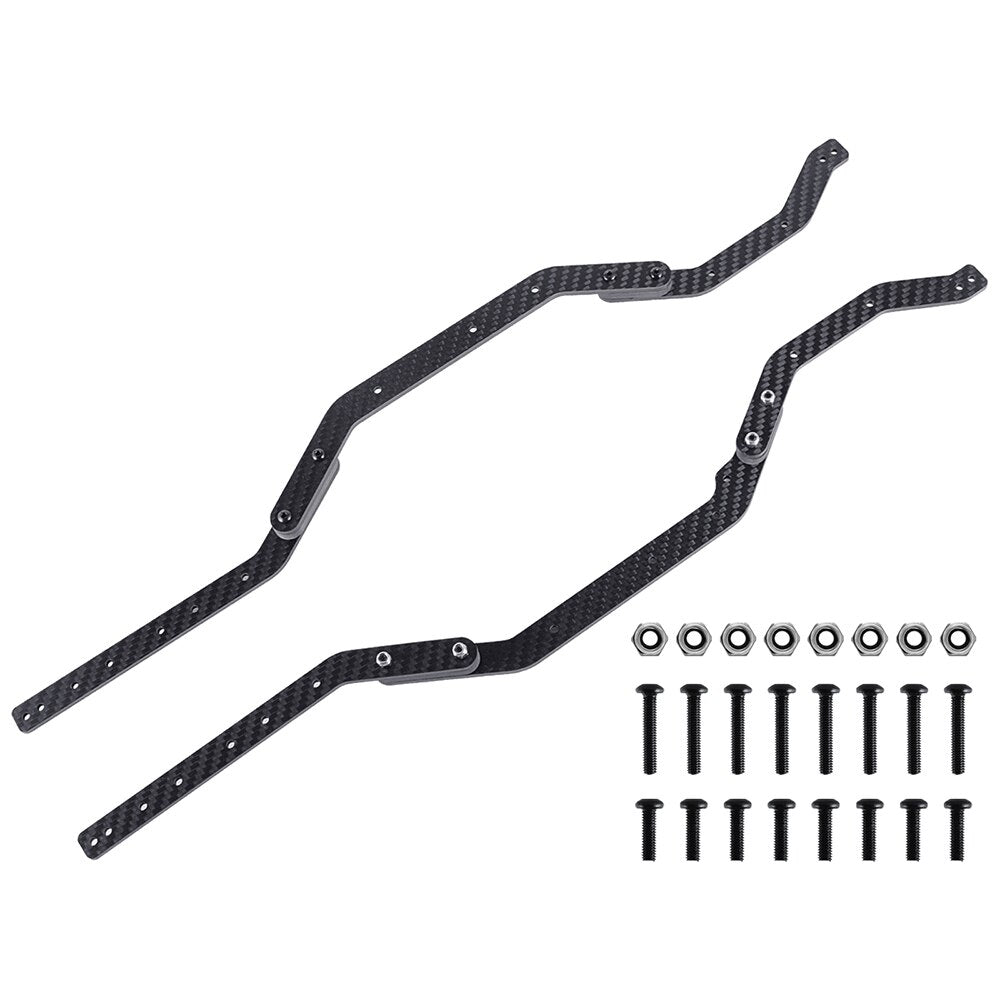 9imod Koolstofvezel Frame Chassis Rails voor Traxxas TRX4 Upgrades TRX-4 Accessoires RC Crawler Onderdelen 1/10 Lichtgewicht T410