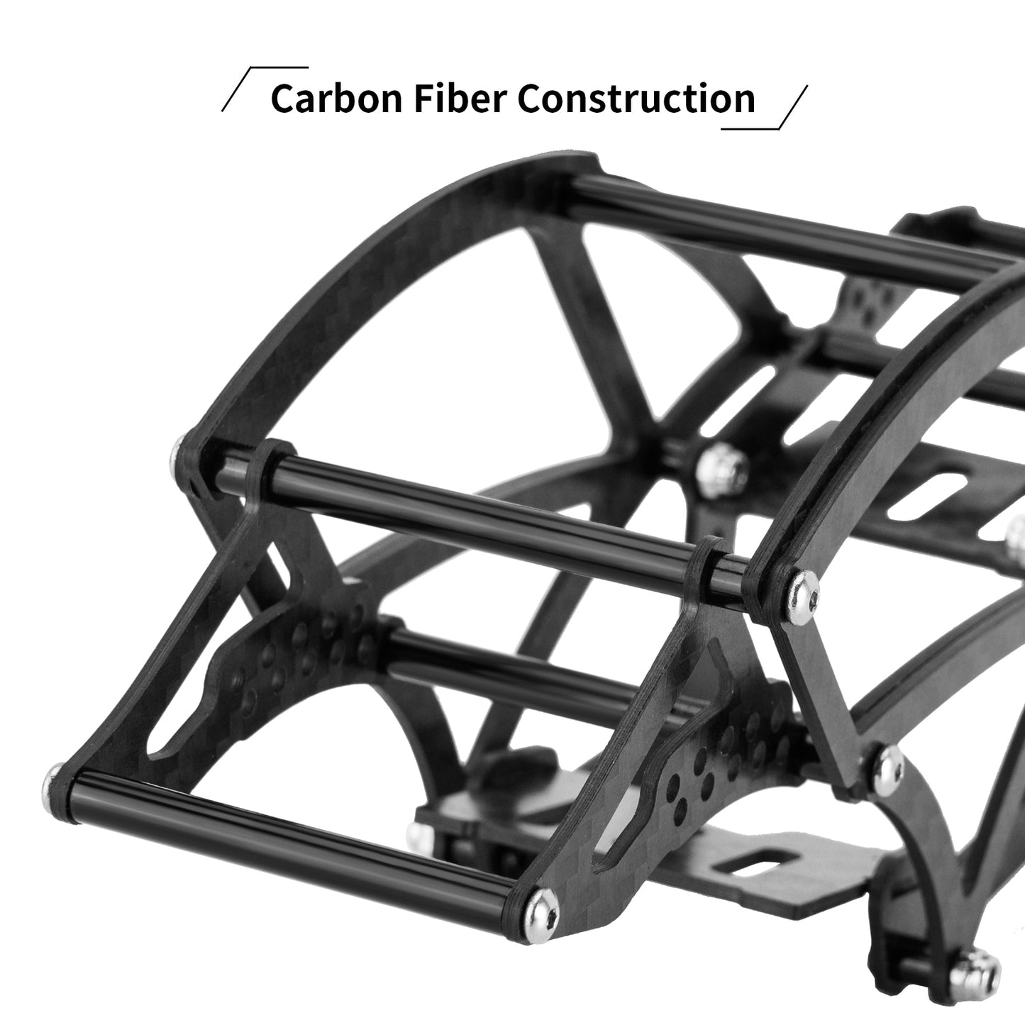 Kit telaio telaio in fibra di carbonio INJORA Kangaroo per aggiornamento 1/18 RC Crawler TRX4M (4M-39)